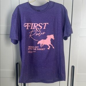 Kelsea Ballerini Purple 'First Rodeo' Merch Tee Large